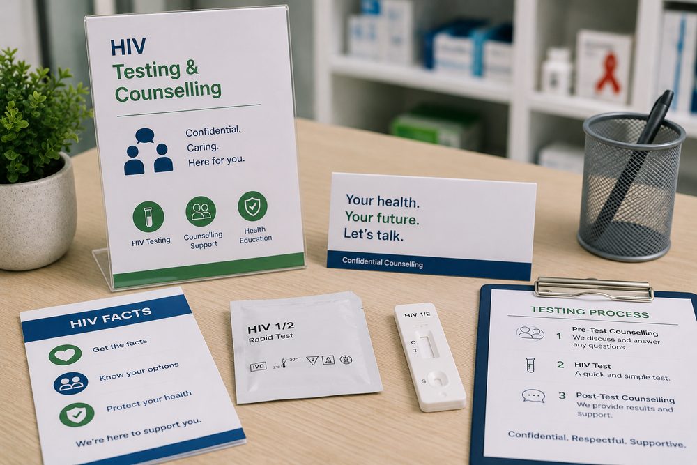 HIV testing and confidential counselling support